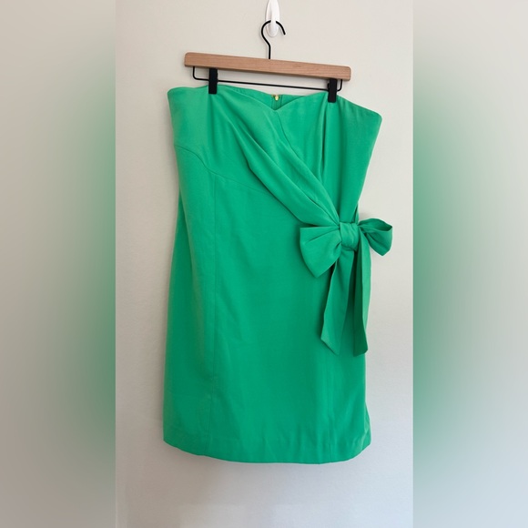 NWT Lilly Pulitzer Stela Strapless Bow Dress in Spearmint - Size 16 - Picture 3 of 11